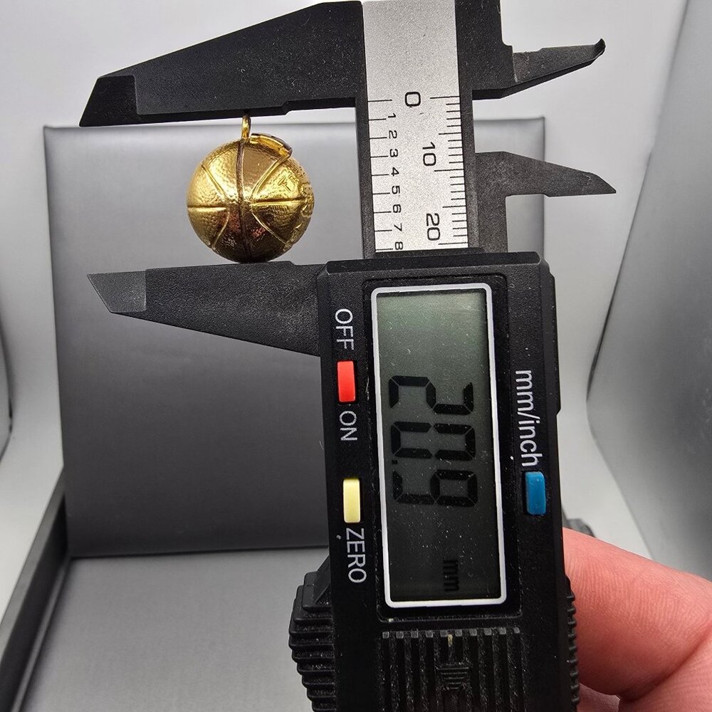 VTG 1940s 10k Gold Filled Nebraska Free Throw Basketball Pendant Sports Charm - Picture 11 of 13